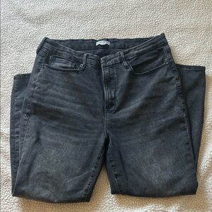 Good American Charcoal Denim Jeans